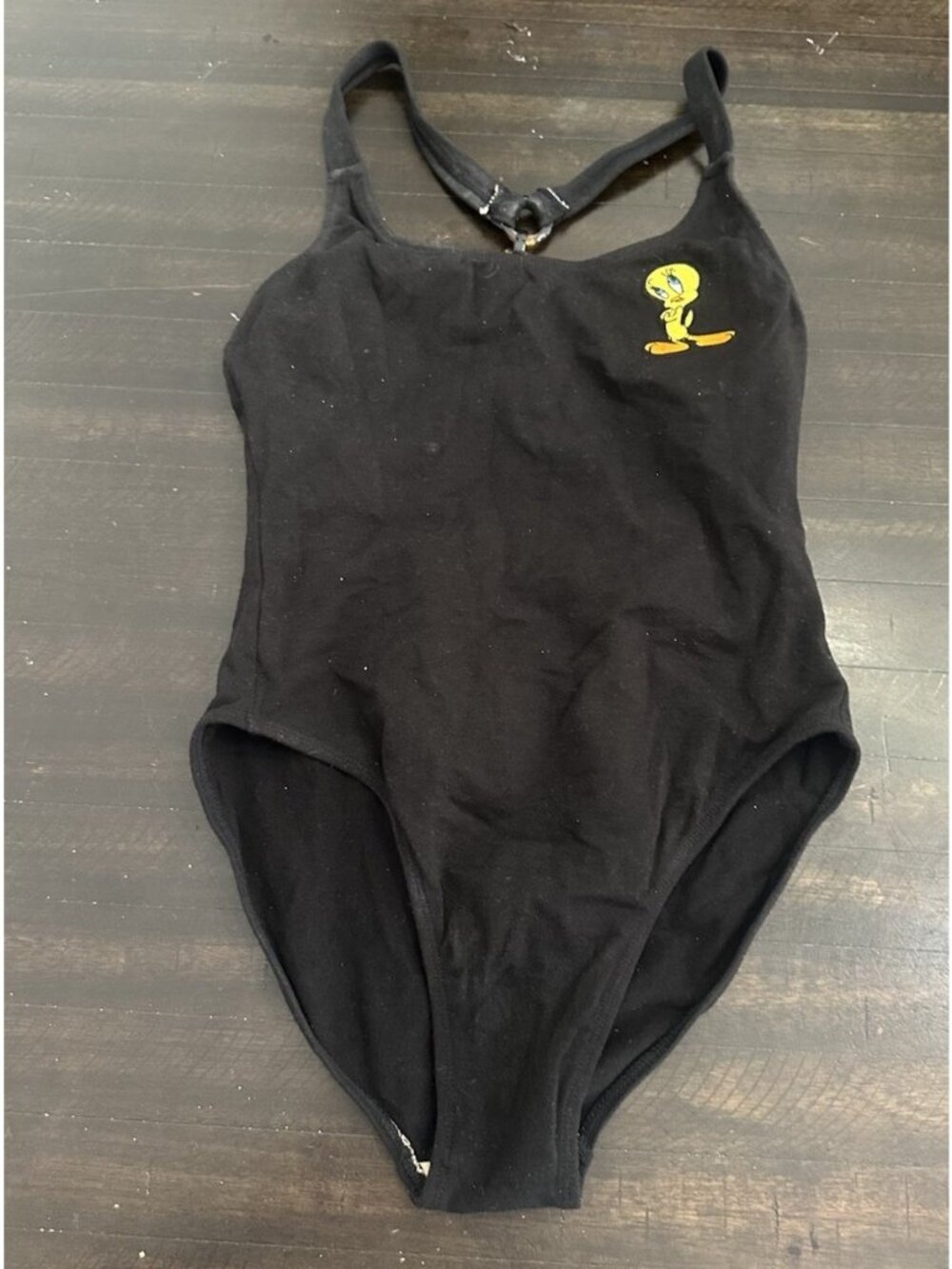VTG  Loony Tunes Women’s One Piece Tweety Swimsuit Size 9/10